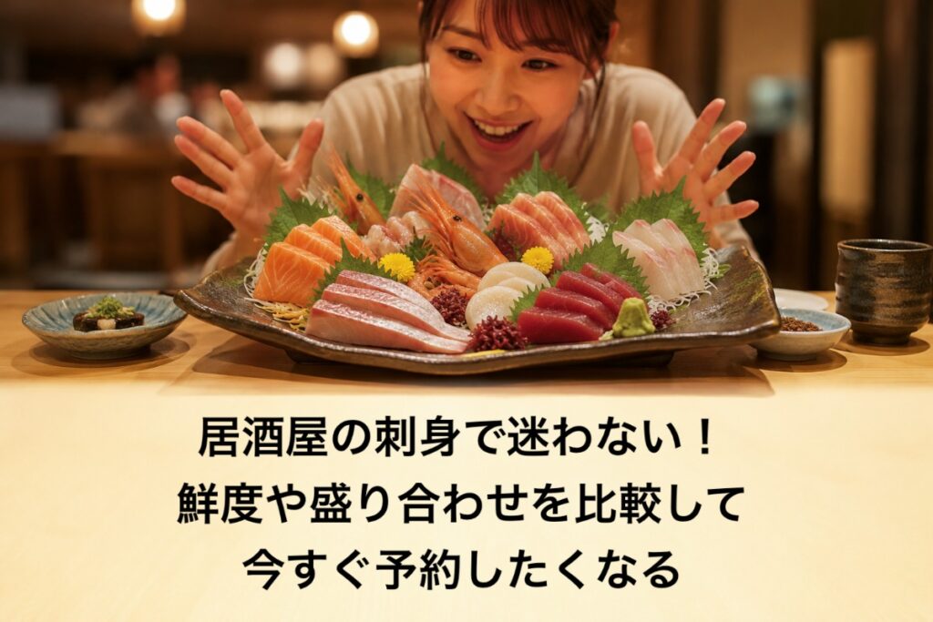 居酒屋の刺身で迷わない!鮮度や盛り合わせを比較して今すぐ予約したくなる