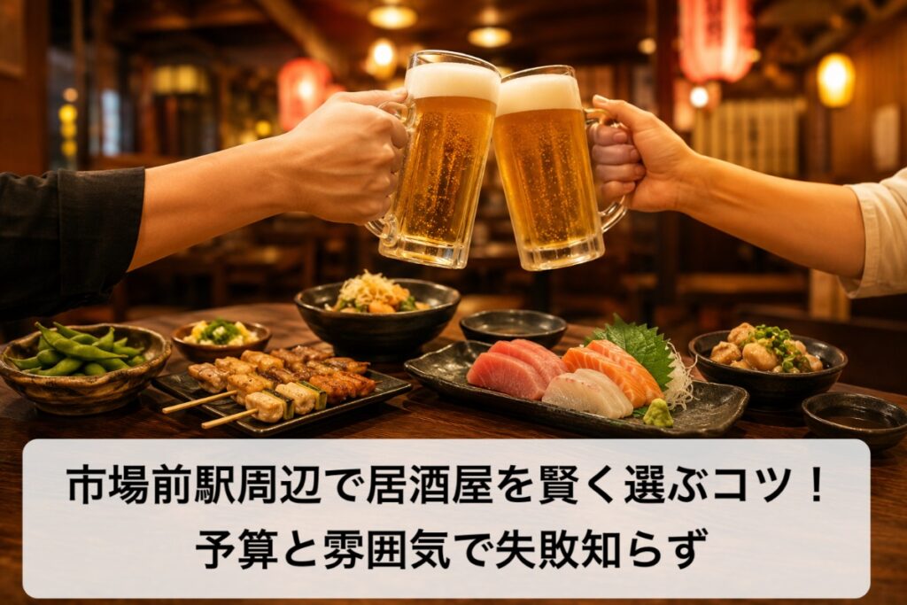 市場前駅周辺で居酒屋を賢く選ぶコツ!予算と雰囲気で失敗知らず